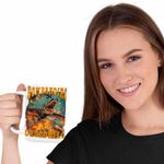 Casa si Gradina - Bucatarie si vesela - Cani si pahare - Cani si cesti - Cana Bombadiro Crocodilo Airplane Brainrot Meme CoolTrend, alba, 330ml - Infinity.ro
