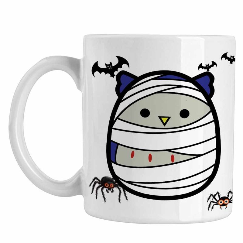 Casa si Gradina - Bucatarie si vesela - Cani si pahare - Cani si cesti - Cana Squishmallows Mumie Egipt CoolTrend, alba, 330ml - Infinity.ro