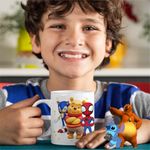 Casa si Gradina - Bucatarie si vesela - Cani si pahare - Cani si cesti - Cana Sonic Winnie Spidey Spiderman CoolTrend, alba, 330ml - Infinity.ro