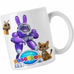Casa si Gradina - Bucatarie si vesela - Cani si pahare - Cani si cesti - Cana Robogobo Hopper Robosuit CoolTrend, alba, 330ml - Infinity.ro