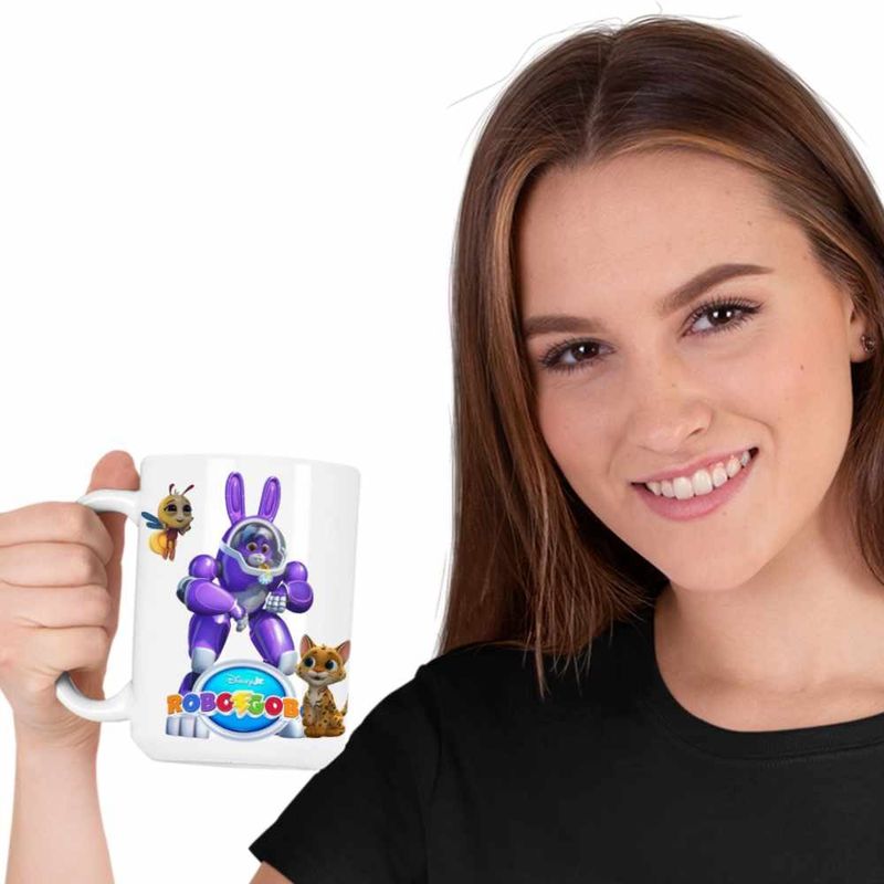 Casa si Gradina - Bucatarie si vesela - Cani si pahare - Cani si cesti - Cana Robogobo Hopper Robosuit CoolTrend, alba, 330ml - Infinity.ro