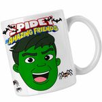Casa si Gradina - Bucatarie si vesela - Cani si pahare - Cani si cesti - Cana Hulk Spidey Marvel hulc CoolTrend, alba, 330ml - Infinity.ro