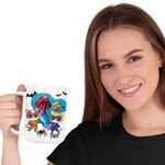 Casa si Gradina - Bucatarie si vesela - Cani si pahare - Cani si cesti - Cana Super Pisicute Ghem Sclipi Ariel Mica Sirena CoolTrend, alba, 330ml - Infinity.ro
