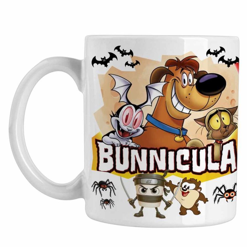 Casa si Gradina - Bucatarie si vesela - Cani si pahare - Cani si cesti - Cana Bunnicula Draculas Vampirul Iepuras CoolTrend, alba, 330ml - Infinity.ro