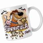 Casa si Gradina - Bucatarie si vesela - Cani si pahare - Cani si cesti - Cana Bunnicula Draculas Vampirul Iepuras CoolTrend, alba, 330ml - Infinity.ro