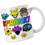 Casa si Gradina - Bucatarie si vesela - Cani si pahare - Cani si cesti - Cana Sprunki Game Horror CoolTrend, alba, 330ml - Infinity.ro