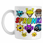 Casa si Gradina - Bucatarie si vesela - Cani si pahare - Cani si cesti - Cana Sprunki Game Horror CoolTrend, alba, 330ml - Infinity.ro