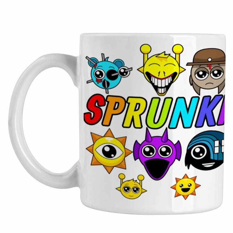 Casa si Gradina - Bucatarie si vesela - Cani si pahare - Cani si cesti - Cana Sprunki Game Horror CoolTrend, alba, 330ml - Infinity.ro
