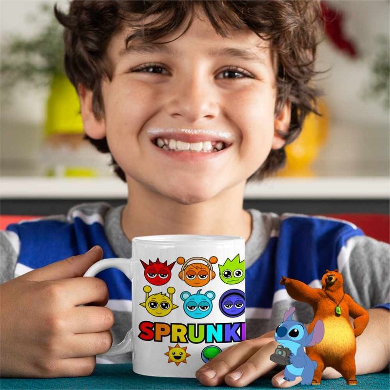 Casa si Gradina - Bucatarie si vesela - Cani si pahare - Cani si cesti - Cana Sprunki Music Game Mod CoolTrend, alba, 330ml - Infinity.ro