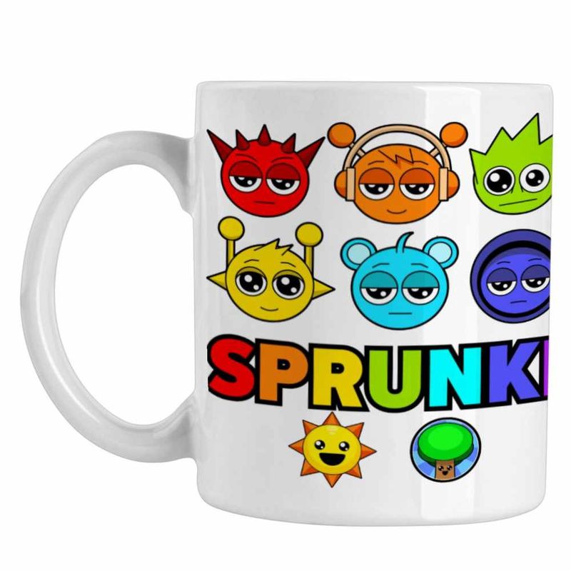 Casa si Gradina - Bucatarie si vesela - Cani si pahare - Cani si cesti - Cana Sprunki Music Game Mod CoolTrend, alba, 330ml - Infinity.ro