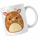 Casa si Gradina - Bucatarie si vesela - Cani si pahare - Cani si cesti - Cana Squishmallows Girafa Africa CoolTrend, alba, 330ml - Infinity.ro