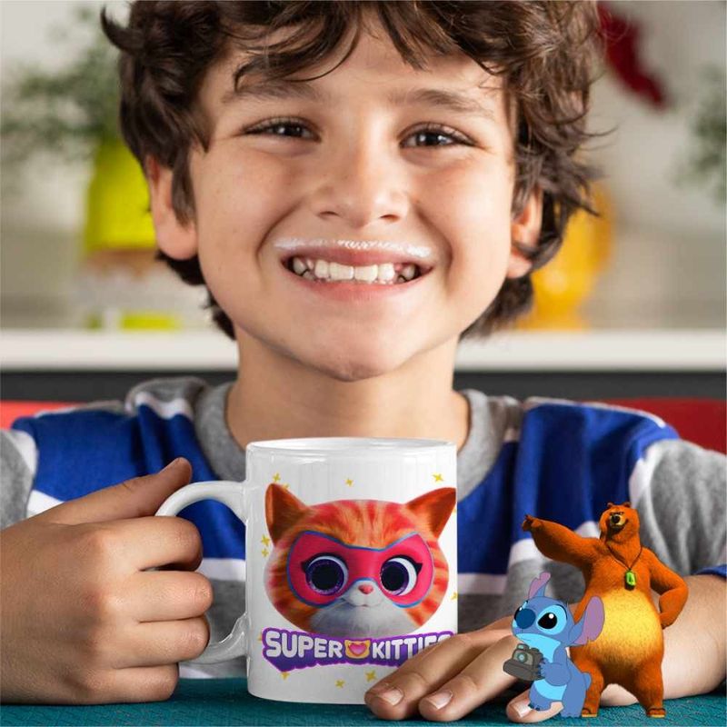 Casa si Gradina - Bucatarie si vesela - Cani si pahare - Cani si cesti - Cana Ginny Super Pisicute Disney CoolTrend, alba, 330ml - Infinity.ro