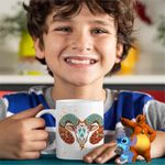 Casa si Gradina - Bucatarie si vesela - Cani si pahare - Cani si cesti - Cana Berbec Zodiac Horoscop Aries Mandala Astrologie CoolTrend, alba, 330ml - Infinity.ro