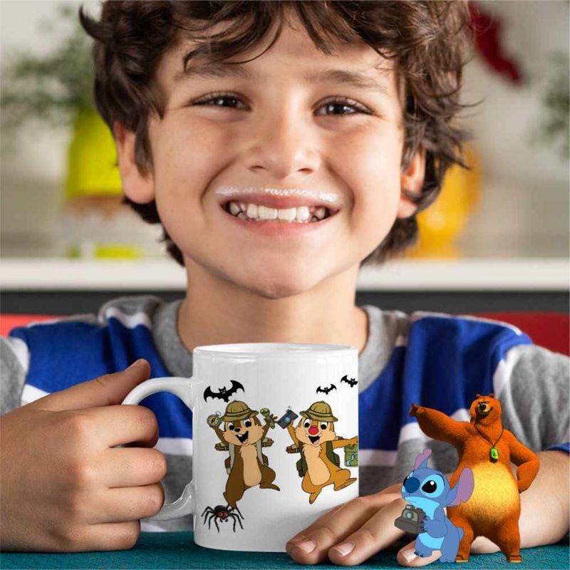 Casa si Gradina - Bucatarie si vesela - Cani si pahare - Cani si cesti - Cana Chip and Dale Africa Wild Safari CoolTrend, alba, 330ml - Infinity.ro