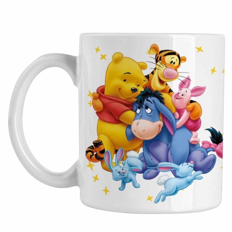 Casa si Gradina - Bucatarie si vesela - Cani si pahare - Cani si cesti - Cana Ursuletul Winnie the Pooh Familie Puh CoolTrend, alba, 330ml,1 - Infinity.ro
