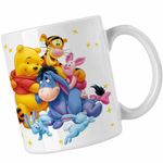Casa si Gradina - Bucatarie si vesela - Cani si pahare - Cani si cesti - Cana Ursuletul Winnie the Pooh Familie Puh CoolTrend, alba, 330ml,1 - Infinity.ro