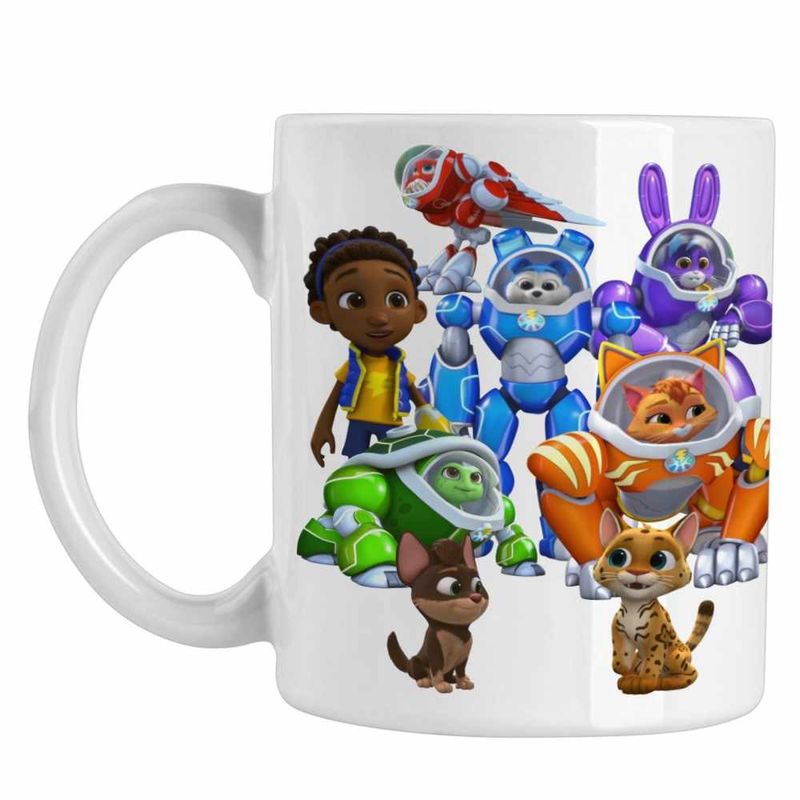 Casa si Gradina - Bucatarie si vesela - Cani si pahare - Cani si cesti - Cana Robogobo All Team Roboti CoolTrend, alba, 330ml - Infinity.ro