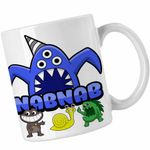 Casa si Gradina - Bucatarie si vesela - Cani si pahare - Cani si cesti - Cana Garden Banban Nabnab Joc CoolTrend, alba, 330ml - Infinity.ro