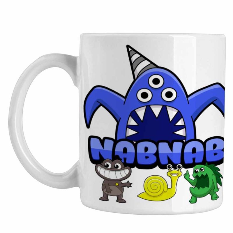 Casa si Gradina - Bucatarie si vesela - Cani si pahare - Cani si cesti - Cana Garden Banban Nabnab Joc CoolTrend, alba, 330ml - Infinity.ro