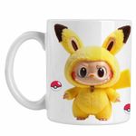 Casa si Gradina - Bucatarie si vesela - Cani si pahare - Cani si cesti - Cana Labubu Pikachu Pokemon CoolTrend, alba, 330ml - Infinity.ro