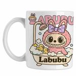 Casa si Gradina - Bucatarie si vesela - Cani si pahare - Cani si cesti - Cana Labubu Bathroom Cada CoolTrend, alba, 330ml - Infinity.ro