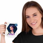 Casa si Gradina - Bucatarie si vesela - Cani si pahare - Cani si cesti - Cana Huntrix Zoey Kpop Demon Hunters CoolTrend, alba, 330ml - Infinity.ro
