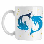 Casa si Gradina - Bucatarie si vesela - Cani si pahare - Cani si cesti - Cana Pesti Horoscop Zodie Astrologie Pisces CoolTrend, alba, 330ml - Infinity.ro