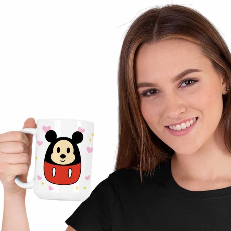 Casa si Gradina - Bucatarie si vesela - Cani si pahare - Cani si cesti - Cana Squishmallows Mickey Mouse CoolTrend, alba, 330ml - Infinity.ro