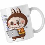Casa si Gradina - Bucatarie si vesela - Cani si pahare - Cani si cesti - Cana Labubu Programator IT Python PHP CoolTrend, alba, 330ml - Infinity.ro