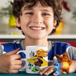 Casa si Gradina - Bucatarie si vesela - Cani si pahare - Cani si cesti - Cana Curiosul George Bluey Super Pisicute Robogobo CoolTrend, alba, 330ml - Infinity.ro