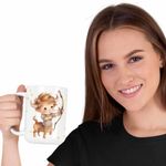 Casa si Gradina - Bucatarie si vesela - Cani si pahare - Cani si cesti - Cana Sagetator Baby Zodiac Horoscop Sagittarius Astrologie CoolTrend, alba, 330ml - Infinity.ro
