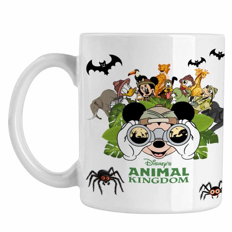Casa si Gradina - Bucatarie si vesela - Cani si pahare - Cani si cesti - Cana Mickey Mouse in Africa CoolTrend, alba, 330ml - Infinity.ro