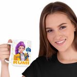 Casa si Gradina - Bucatarie si vesela - Cani si pahare - Cani si cesti - Cana Huntrix Rumi Kpop Demon Hunters CoolTrend, alba, 330ml,1 - Infinity.ro