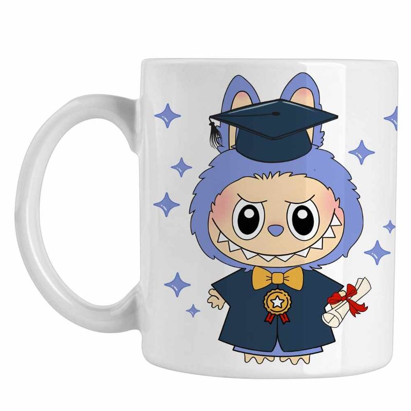 Casa si Gradina - Bucatarie si vesela - Cani si pahare - Cani si cesti - Cana Labubu Banchet Absolvire Graduate, CoolTrend, alba, 330ml - Infinity.ro