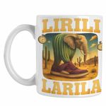 Casa si Gradina - Bucatarie si vesela - Cani si pahare - Cani si cesti - Cana Lirili Larila Brainrot CoolTrend, alba, 330ml - Infinity.ro