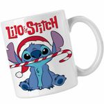 Casa si Gradina - Bucatarie si vesela - Cani si pahare - Cani si cesti - Cana Stitch Mos Craciun CoolTrend, alba, 330ml - Infinity.ro
