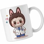 Casa si Gradina - Bucatarie si vesela - Cani si pahare - Cani si cesti - Cana Labubu Doctor Medic, CoolTrend, alba, 330ml - Infinity.ro