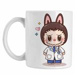 Casa si Gradina - Bucatarie si vesela - Cani si pahare - Cani si cesti - Cana Labubu Doctor Medic, CoolTrend, alba, 330ml - Infinity.ro