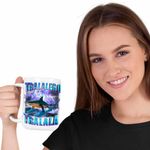 Casa si Gradina - Bucatarie si vesela - Cani si pahare - Cani si cesti - Cana Shark Tralalero Tralala Brainrot Meme CoolTrend, alba, 330ml - Infinity.ro