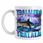 Casa si Gradina - Bucatarie si vesela - Cani si pahare - Cani si cesti - Cana Shark Tralalero Tralala Brainrot Meme CoolTrend, alba, 330ml - Infinity.ro