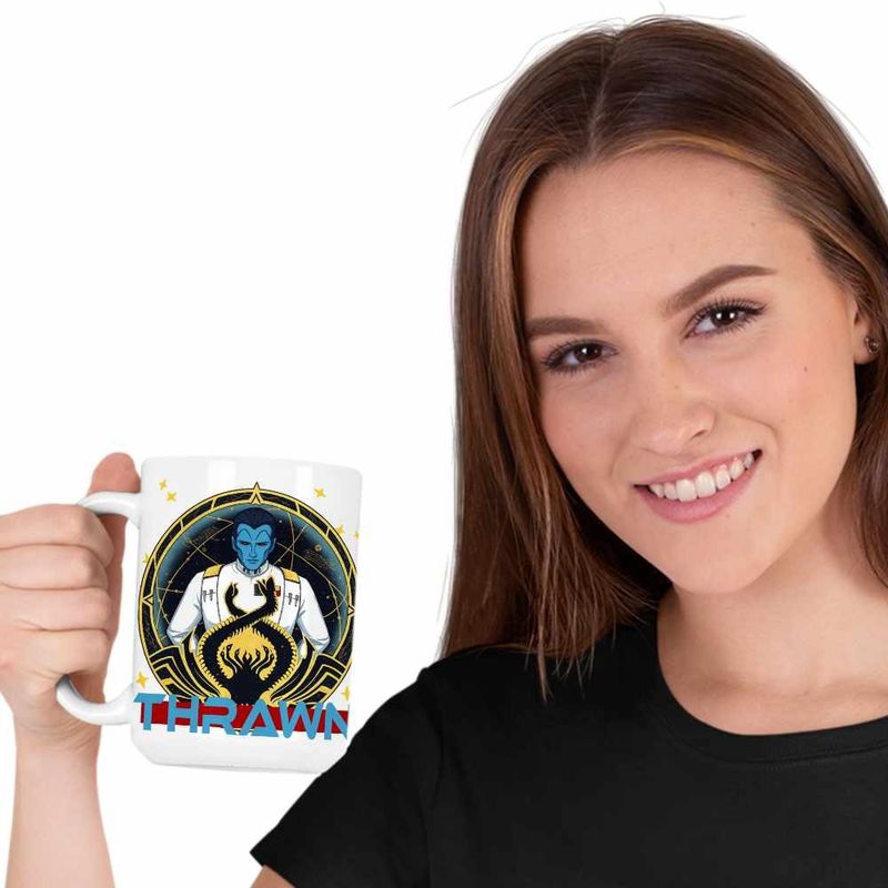 Casa si Gradina - Bucatarie si vesela - Cani si pahare - Cani si cesti - Cana Grand Admiral Thrawn Star Wars, alba, 330ml - Infinity.ro