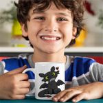 Casa si Gradina - Bucatarie si vesela - Cani si pahare - Cani si cesti - Cana Toothless Dragon Night Fury How to train your dragon, alba, 330ml - Infinity.ro