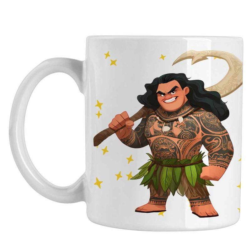 Casa si Gradina - Bucatarie si vesela - Cani si pahare - Cani si cesti - Cana Maui Moana Vaiana, alba, 330ml - Infinity.ro