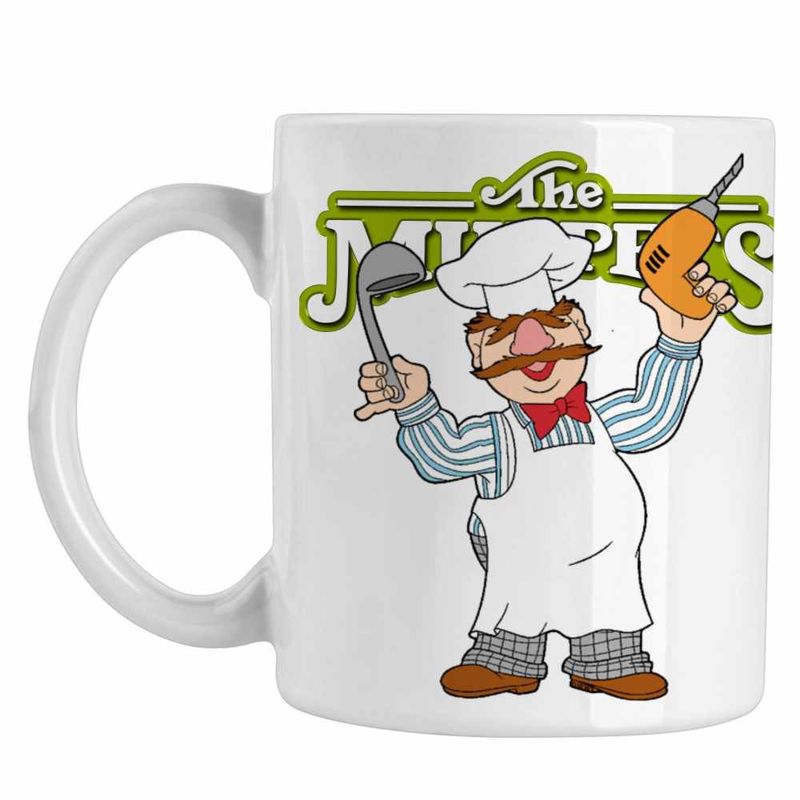 Casa si Gradina - Bucatarie si vesela - Cani si pahare - Cani si cesti - Cana The Muppets Swedish Chef, alba, 330ml - Infinity.ro