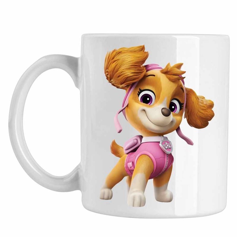 Casa si Gradina - Bucatarie si vesela - Cani si pahare - Cani si cesti - Cana Paw Patrol Skye Patrula Catelusilor Pilot, CoolTrend, alba, 330ml - Infinity.ro