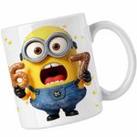 Casa si Gradina - Bucatarie si vesela - Cani si pahare - Cani si cesti - Cana Minions Six Seven Gogosi 67 Despicable, alba, 330ml - Infinity.ro