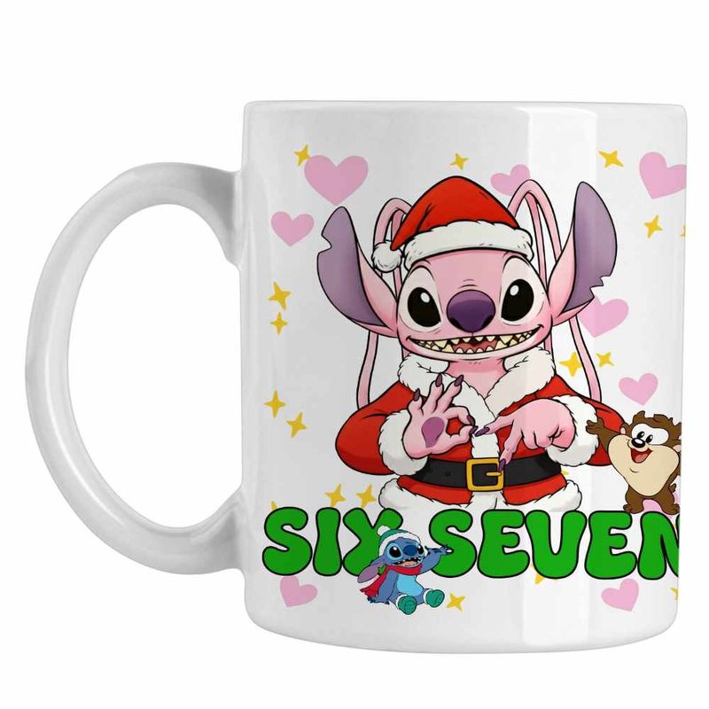 Casa si Gradina - Bucatarie si vesela - Cani si pahare - Cani si cesti - Cana Six Seven Stitch Angel Experiment 624 CoolTrend, alba, 330ml - Infinity.ro