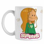 Casa si Gradina - Bucatarie si vesela - Cani si pahare - Cani si cesti - Cana Surorile Marine The Sisters Desene Animate, CoolTrend, alba, 330ml - Infinity.ro