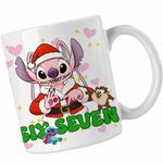 Casa si Gradina - Bucatarie si vesela - Cani si pahare - Cani si cesti - Cana Six Seven Stitch Angel Experiment 624 CoolTrend, alba, 330ml - Infinity.ro