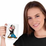 Casa si Gradina - Bucatarie si vesela - Cani si pahare - Cani si cesti - Cana Popeye Marinarul Olive Pupat Dragobete, CoolTrend, alba, 330ml - Infinity.ro